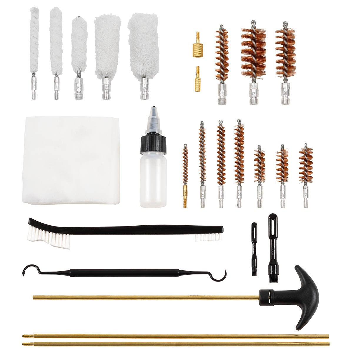 KIT PULIZIA " CARTUCCIA " PER FUCILE, PISTOLA , ARMI DA FUOCO MULTICALIBRO COD. 27387