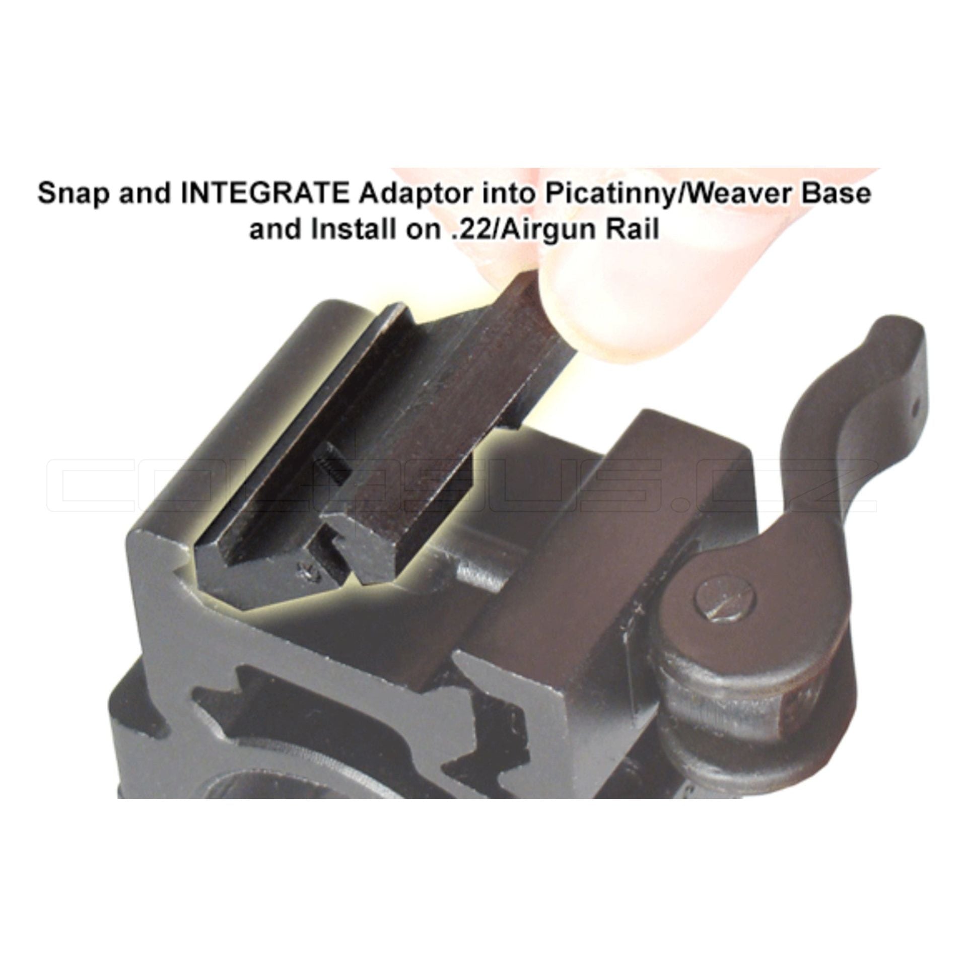 ADATTATORE DI MONTAGGIO 22mm SU 11mm LEAPERS COD. 072-135