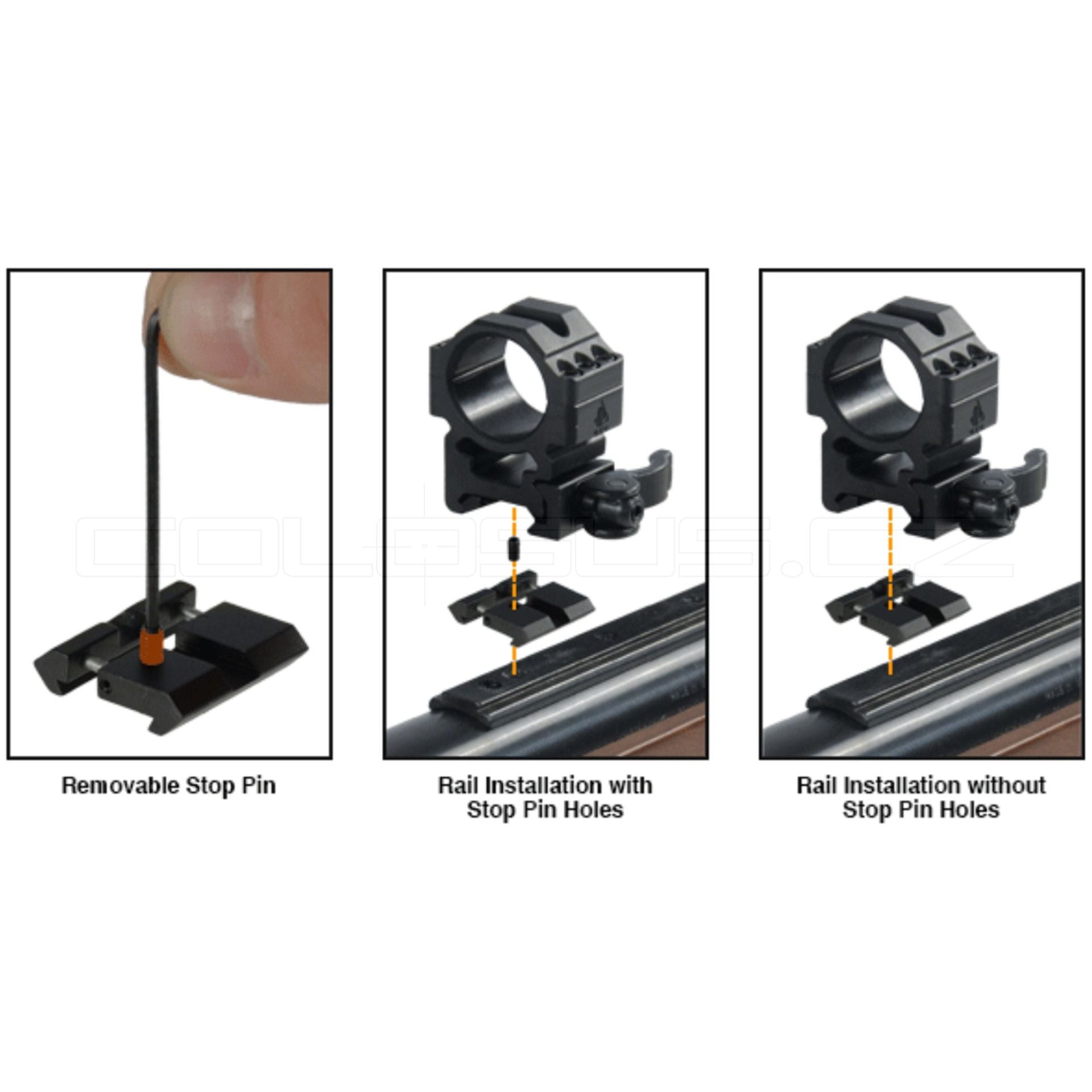 ADATTATORE DI MONTAGGIO 22mm SU 11mm LEAPERS COD. 072-135