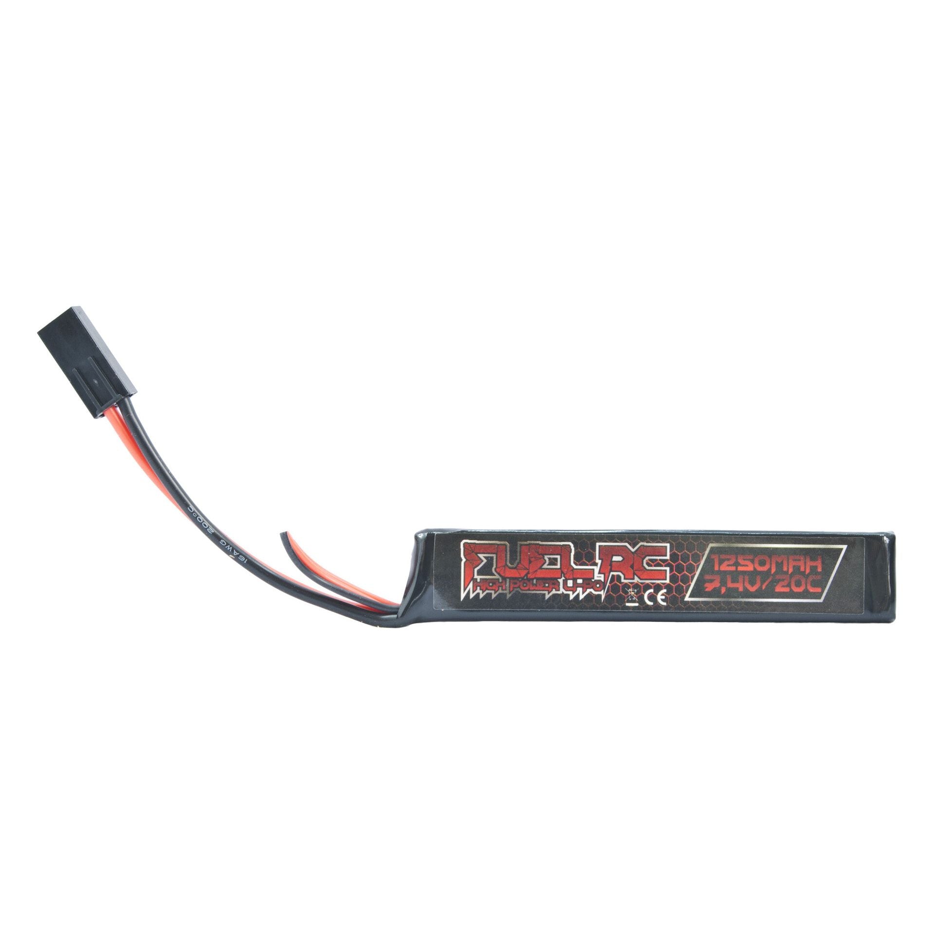 BATTERIA FUEL LIPo 7,4V 1250 mAh 20 C MINI TAMAYA COD. 92016
