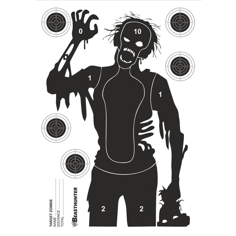 Bersaglio sagoma Beast Hunter Zombie 10pz COD. BH10207