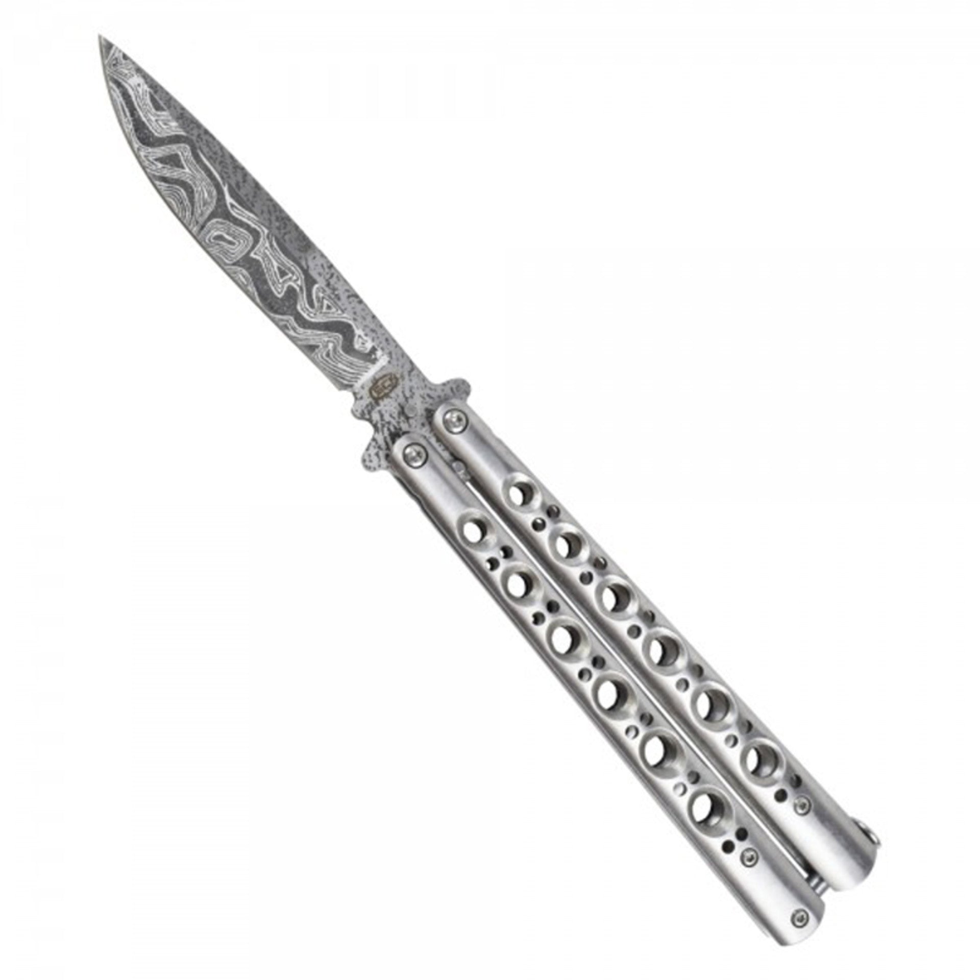 COLTELLO PAPILLON SCK DAMASCO ARGENTO COD. 98022