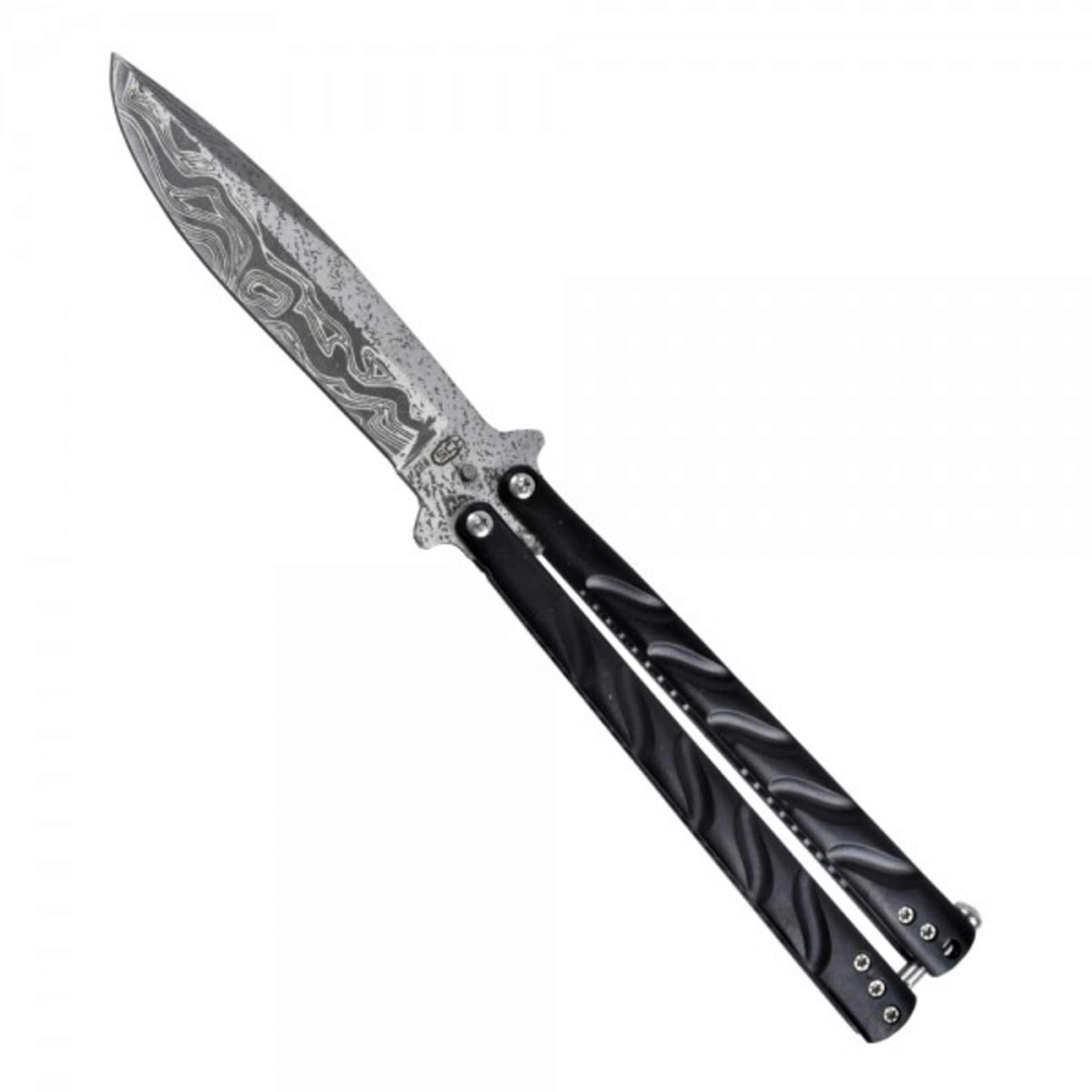 COLTELLO PAPILLON SCK DAMASCO NERO COD. 98024
