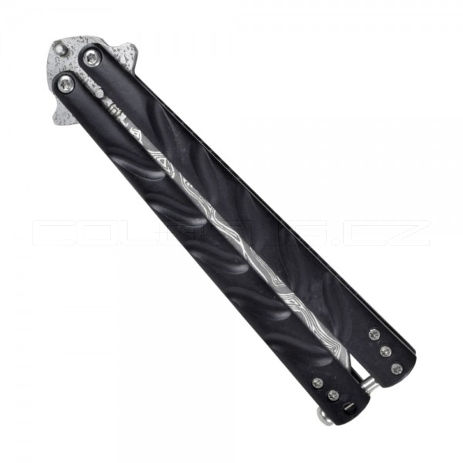 COLTELLO PAPILLON SCK DAMASCO NERO COD. 98024