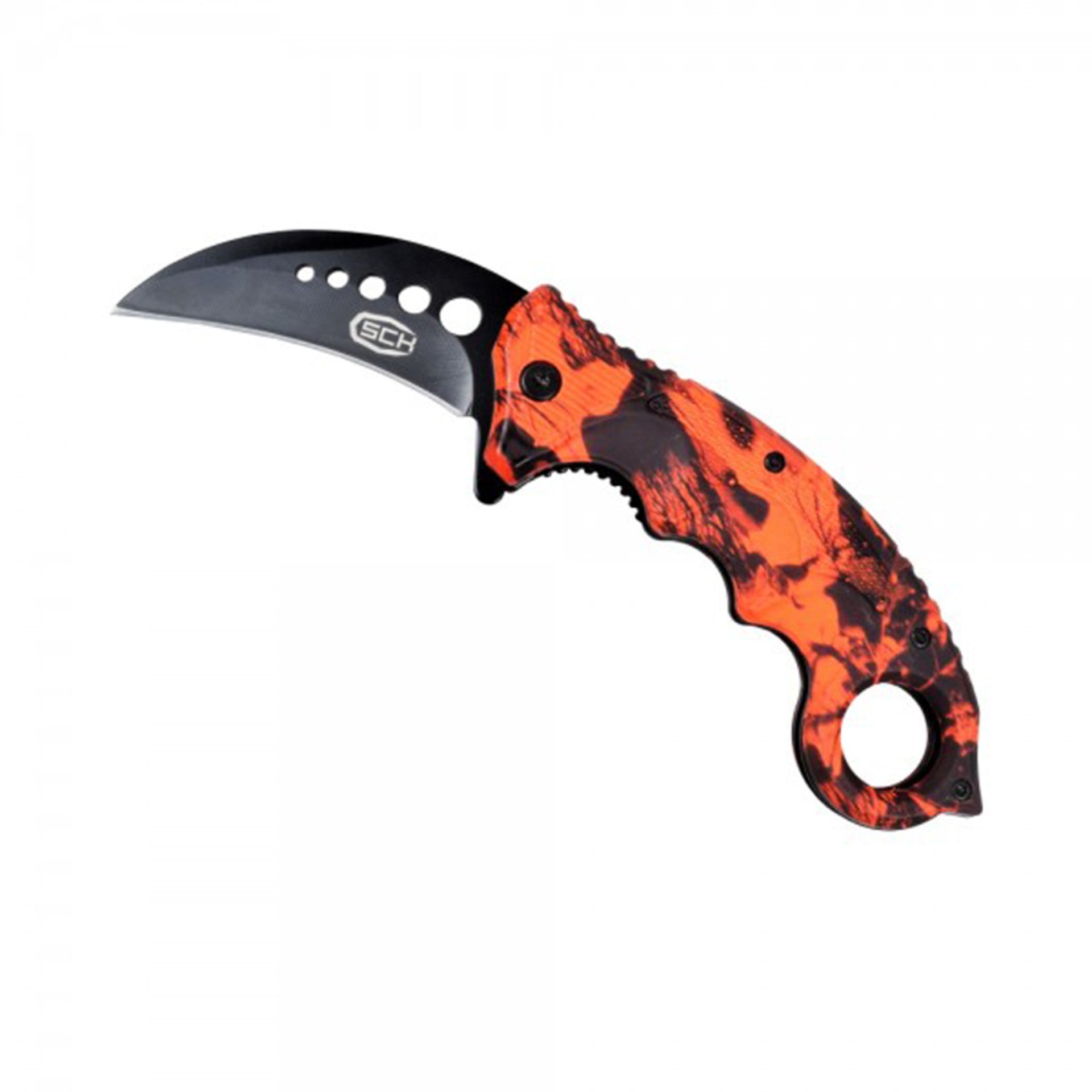 COLTELLO SCK KARAMBIT ARANCIONE COD. 98015