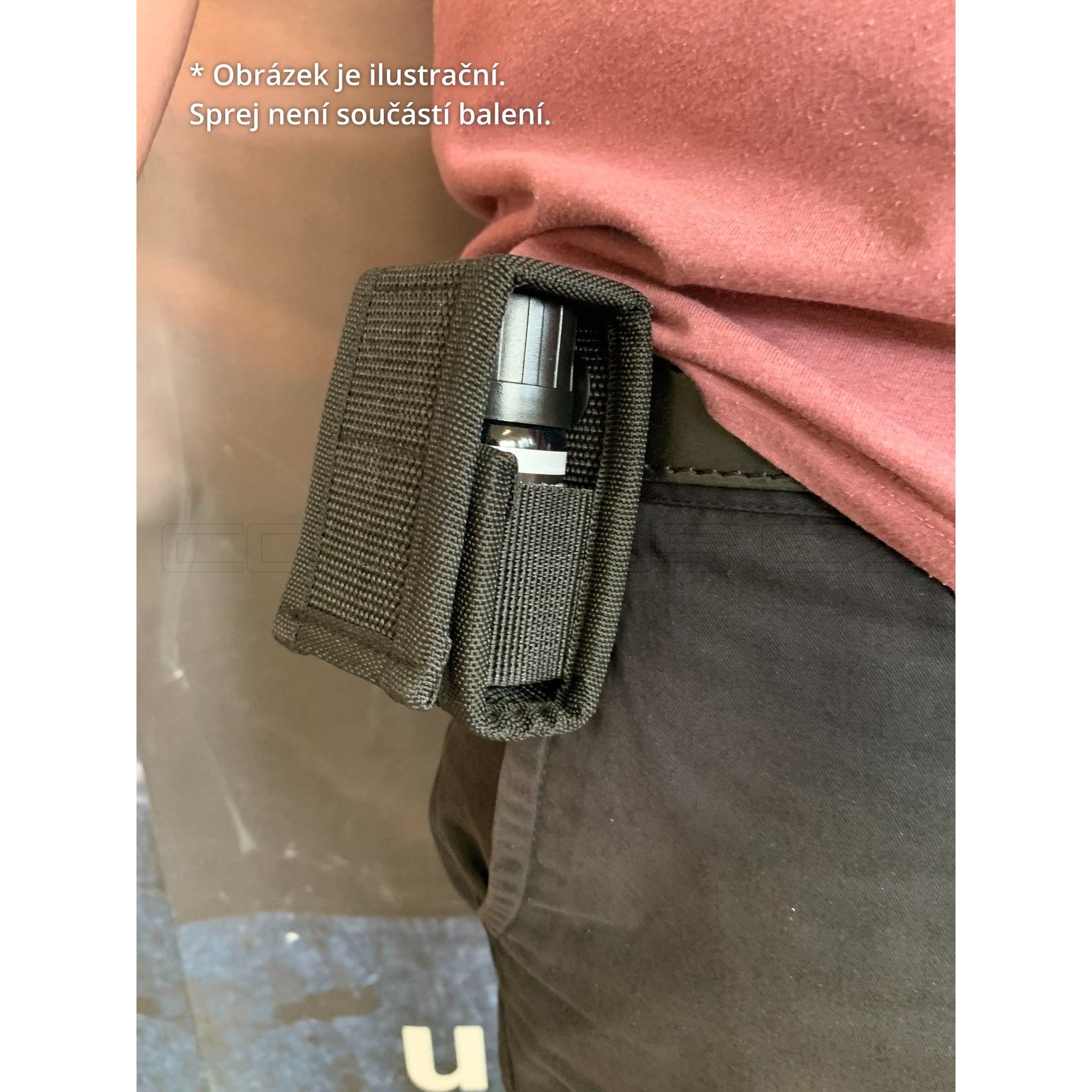 CUSTODIA IN NYLON CON CLIP IN METALLO PER SPRAY 40 ML COD. 80350