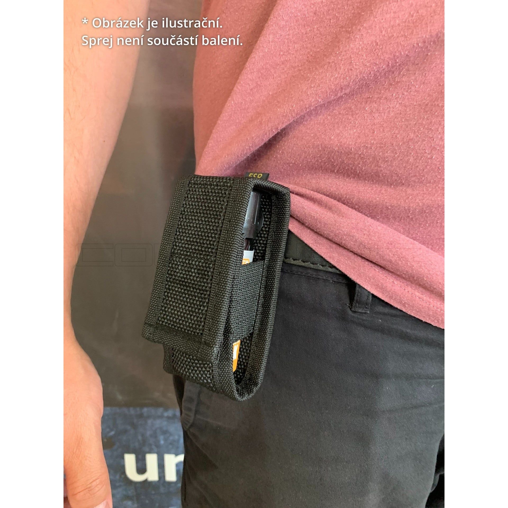 CUSTODIA IN NYLON CON CLIP IN METALLO PER SPRAY 50 ML COD. 80351