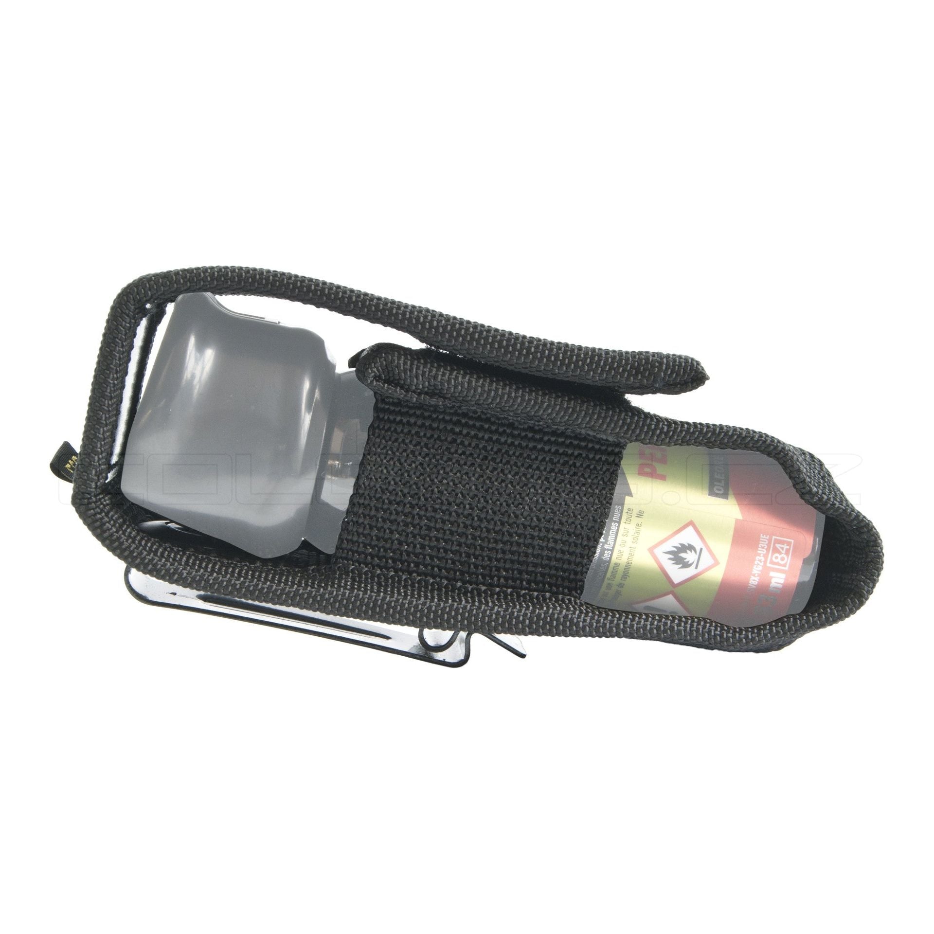 Astuccio in nylon con clip in metallo per spray al peperoncino 20 ml/63ml COD. 80352