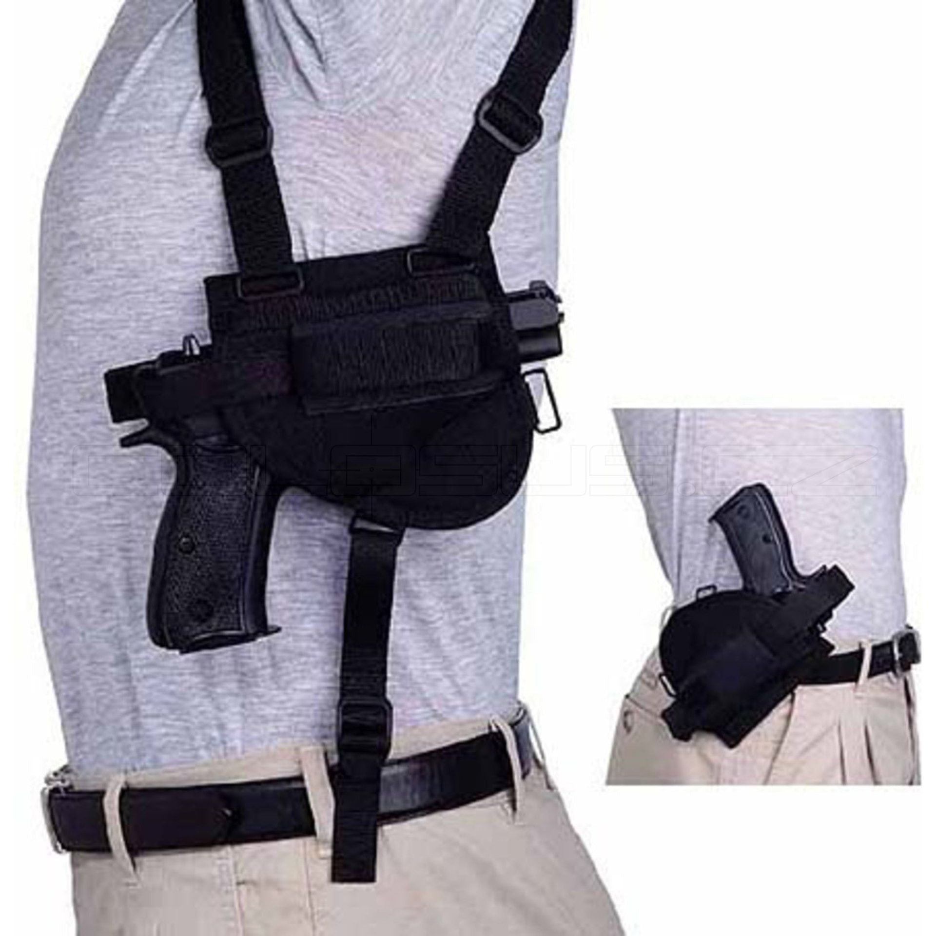 Custodia ascellare pistola orizzontale combinata sinistra COD. 218-2