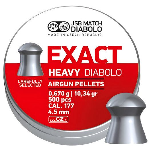 Diabolo JSB Exact Heavy 500 pz cal.4,52mm COD. 546267-500