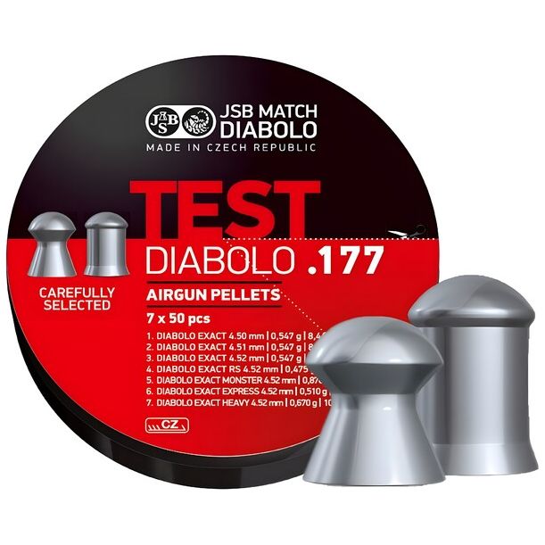 Diabolo JSB Exact TEST per fucile .177 COD. 002003-350