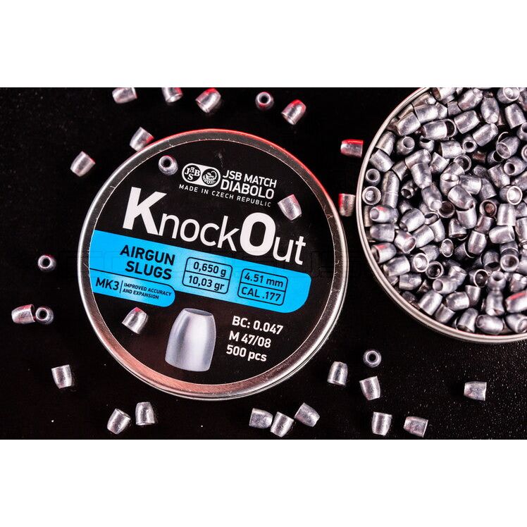 Diabolo JSB KnockOut Slugs MK3 .177 500pz cal.4,51mm COD. 546324-500