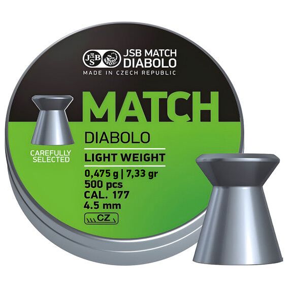 Diabolo JSB Match pistola 500pz cal.4,51mm COD. 000006-500