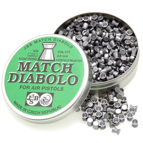 Diabolo JSB Match pistola 500pz cal.4,5mm COD. 000005-500