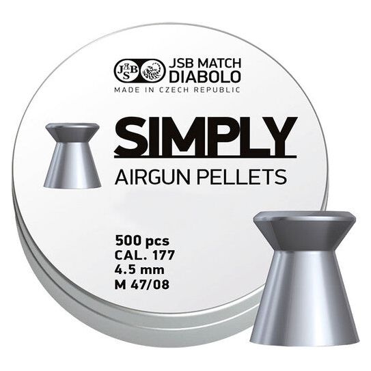 Diabolo JSB Simply 0,535g 500ks cal.4,5mm COD. 001246-500