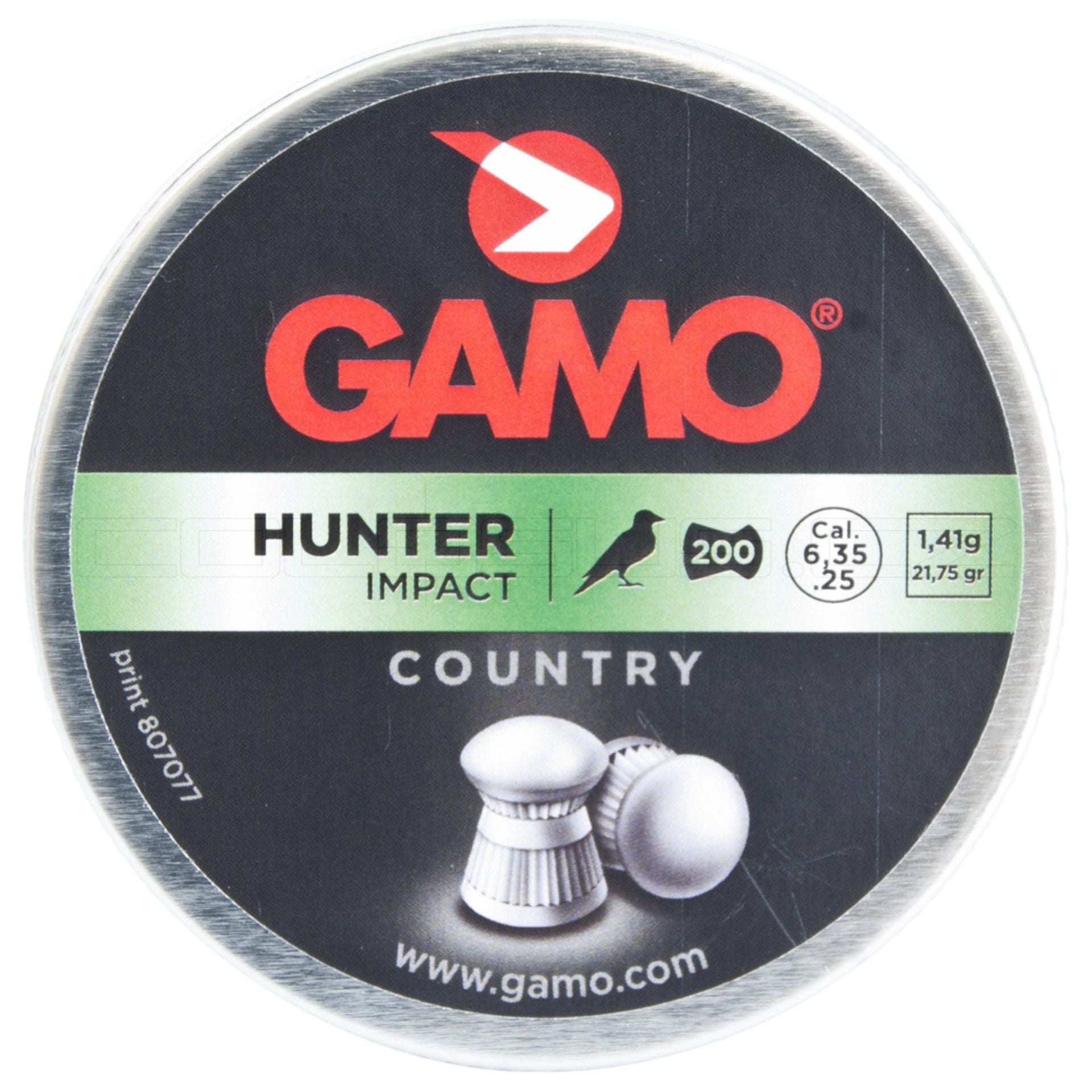 MUNIZIONI DIABOLO GAMO HUNTER 200 PEZZI CAL. 6,35 mm COD. 50005