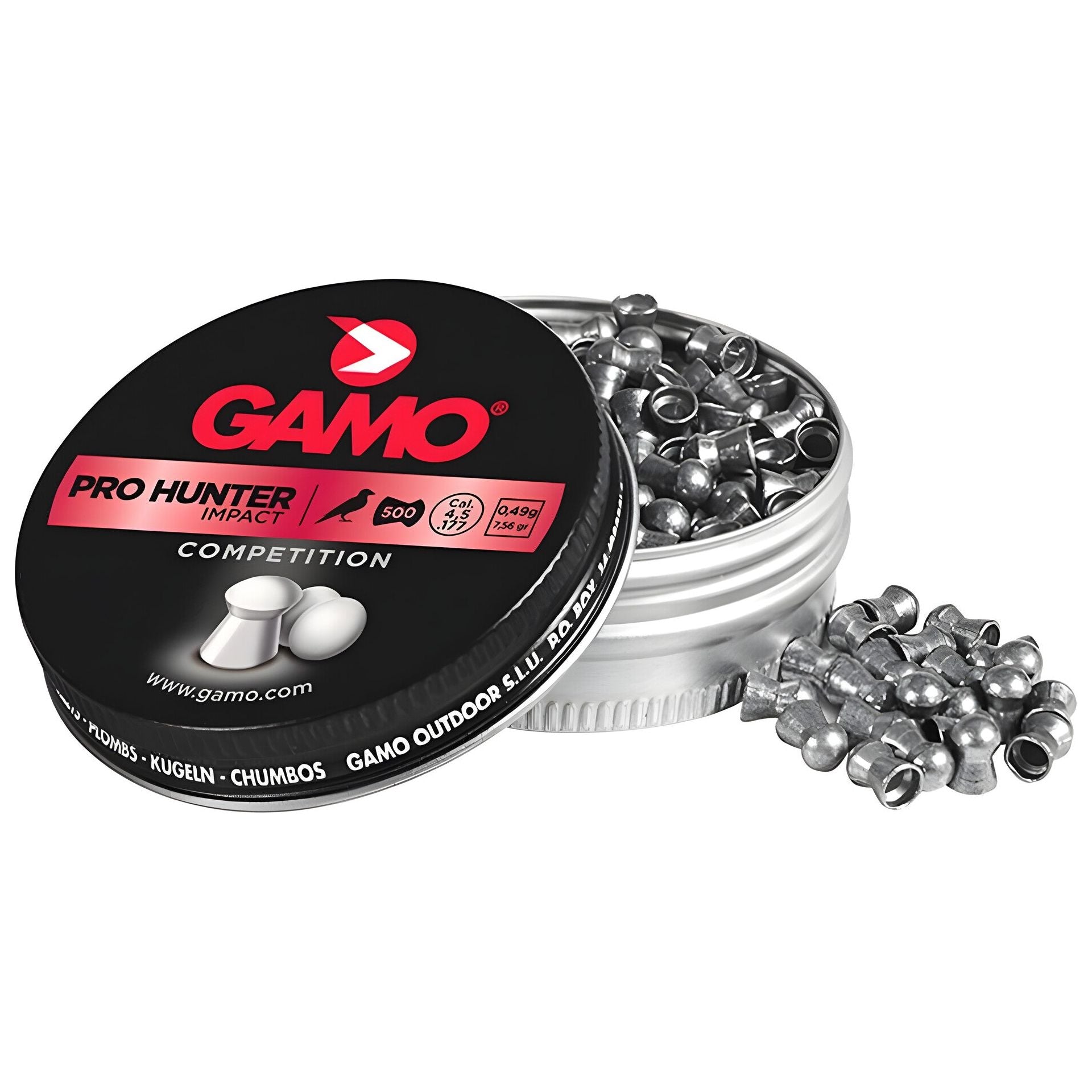 MUNIZIONI DIABOLO GAMO PRO HUNTER 500 PEZZI CAL. 4,5 mm COD. 50011