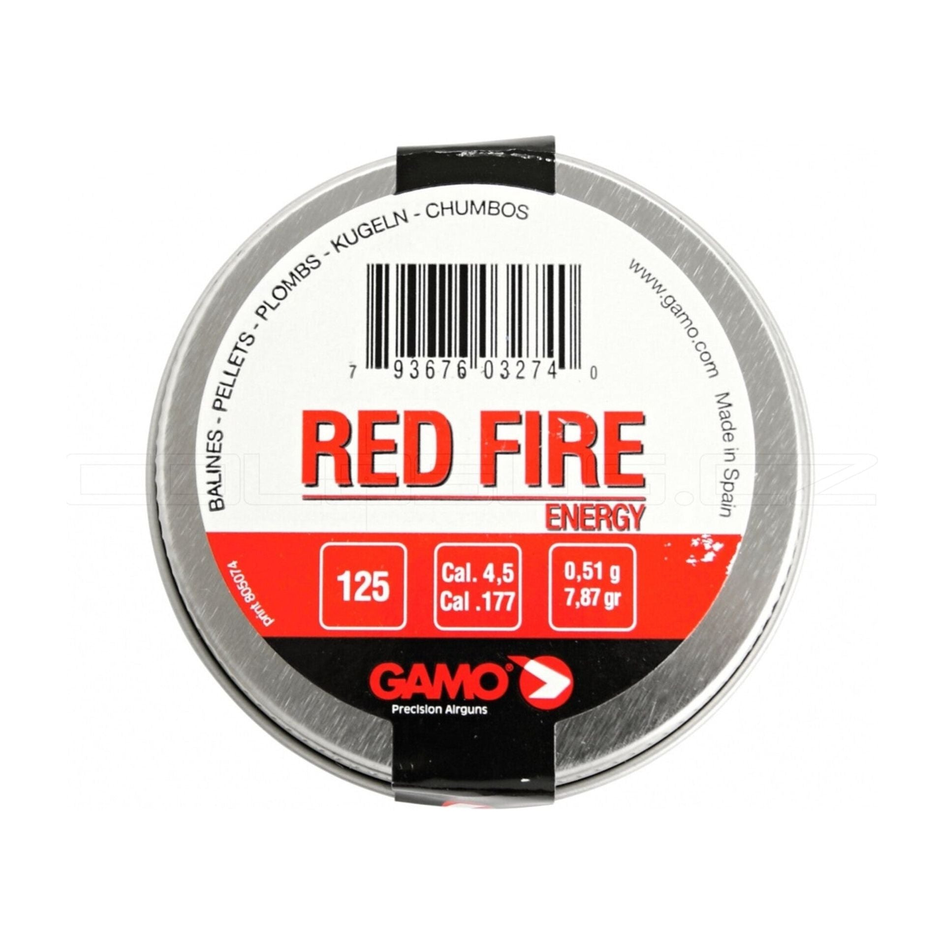 MUNIZIONI DIABOLO GAMO RED FIRE 125 PEZZI CAL. 4,5 mm COD. 50043