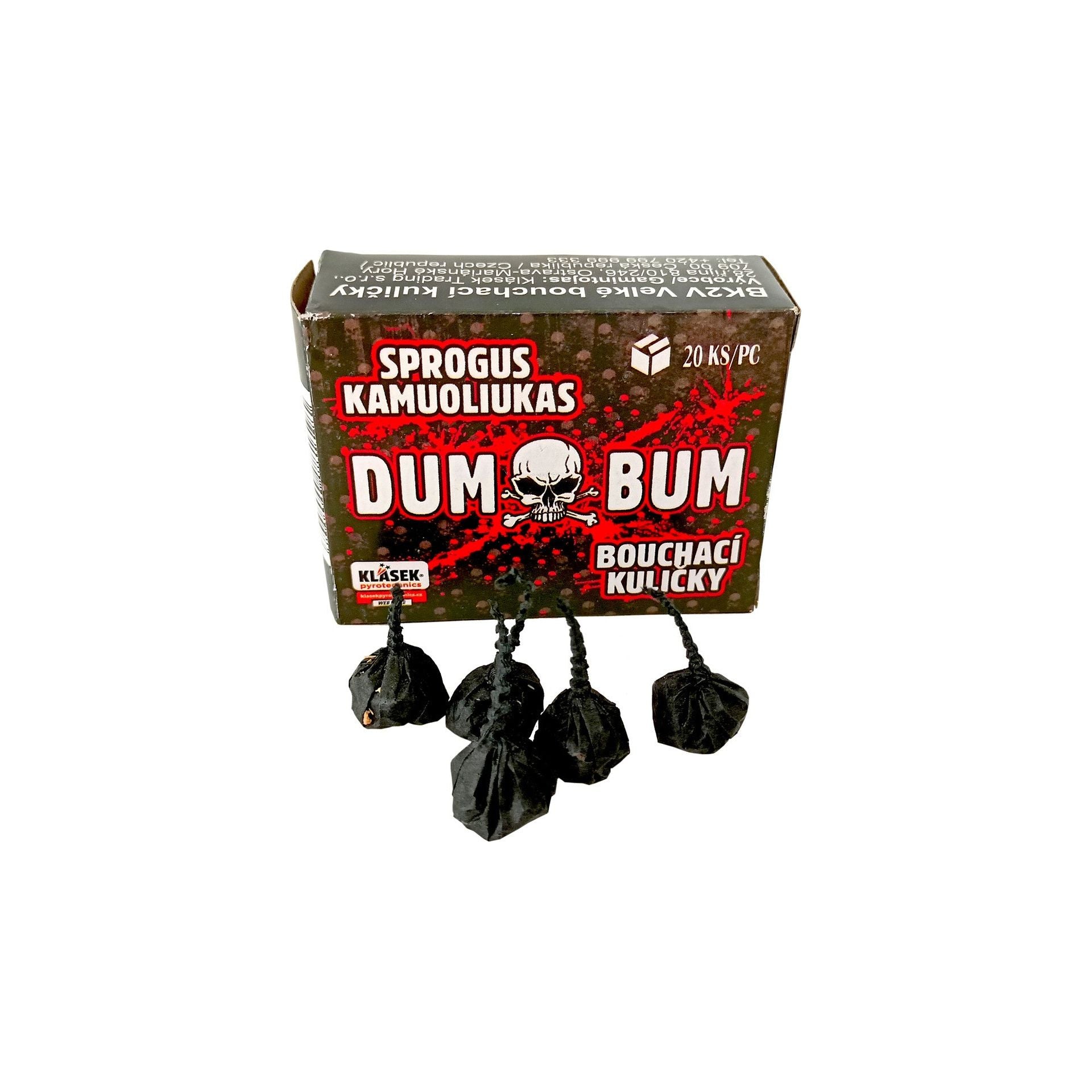 PIROTECNICA PER BAMBINI DUM DUM PALLINI SCOPPIETTANTI 20 PEZZI COD. BK2V