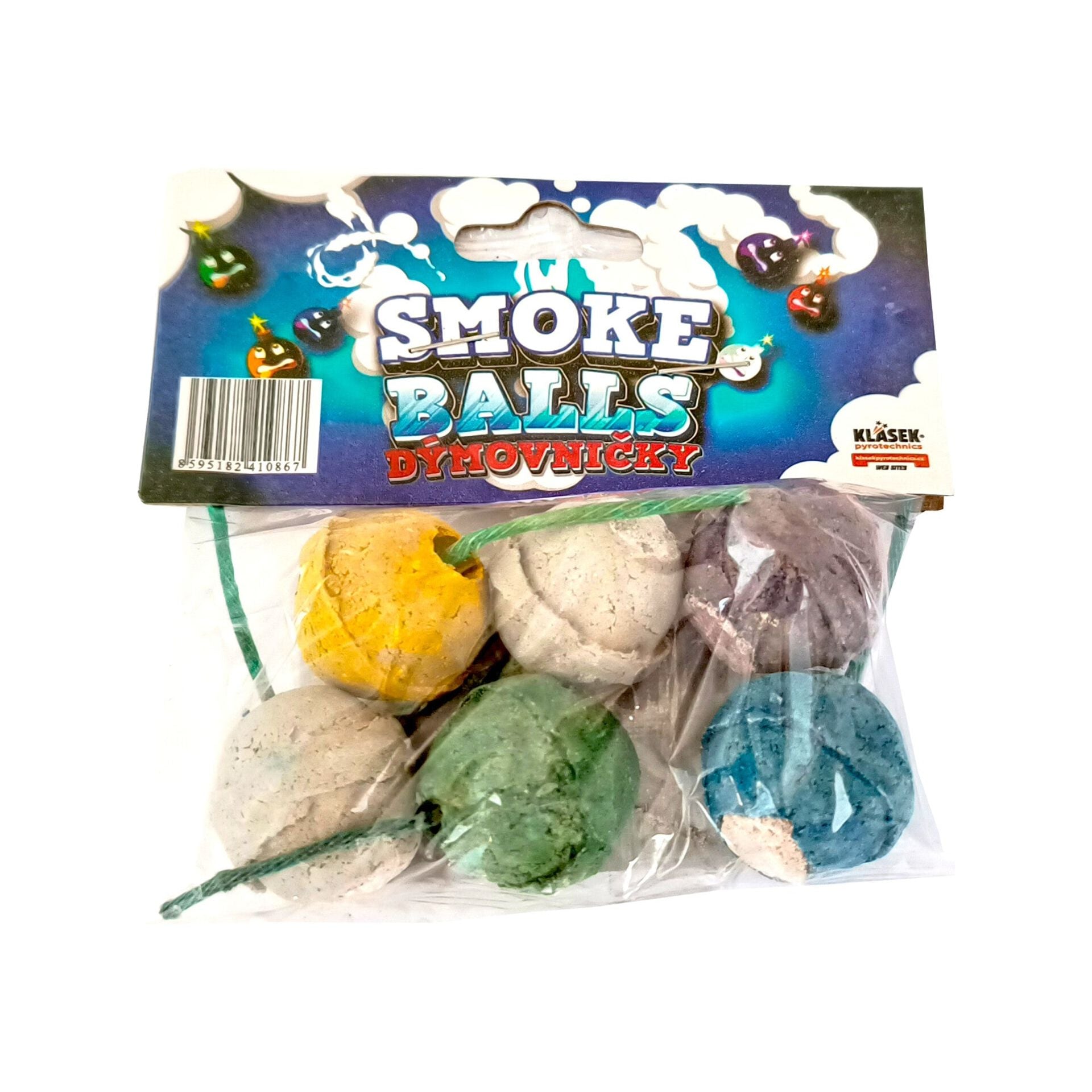 PIROTECNICA PER BAMBINI FUMOGENI COLORATI 6 PEZZI COD. D1D