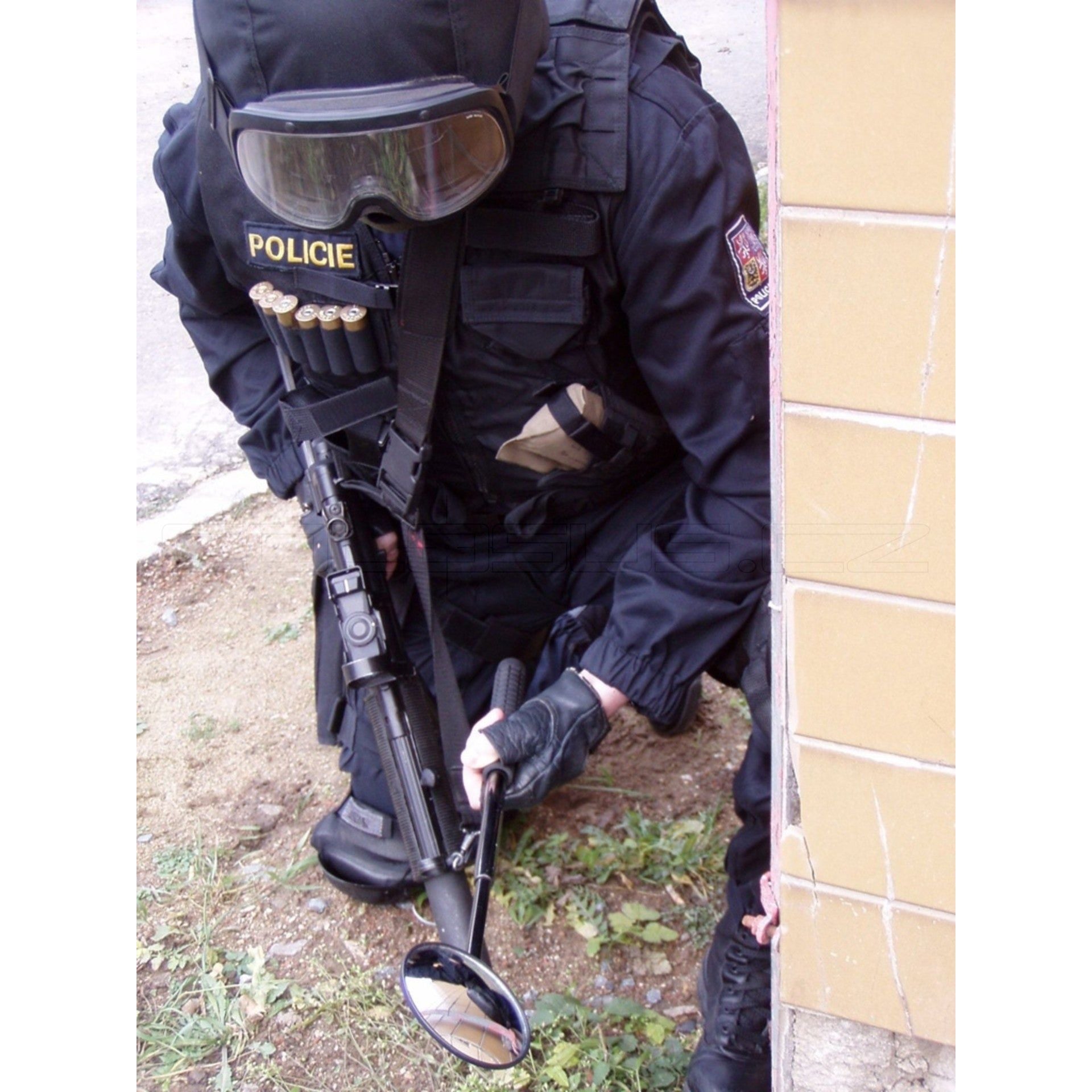 SPECCHIO TATTICO M-2 71 mm CON CUSTODIA COD. M-2