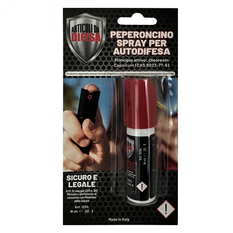 Spray al peperoncino Articoli da Difesa 16 ml COD. 7103