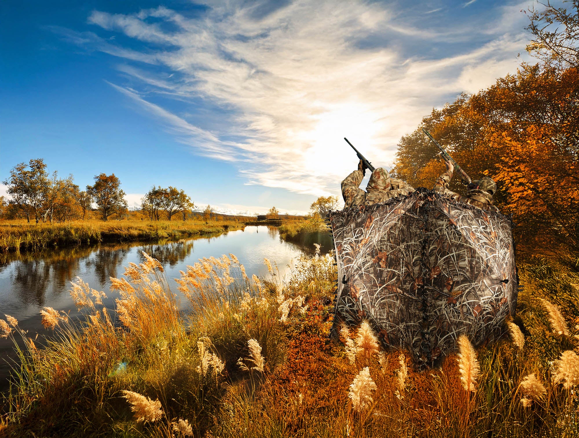 Capanna mimetica a tre lati per 2 persone COD. A53664