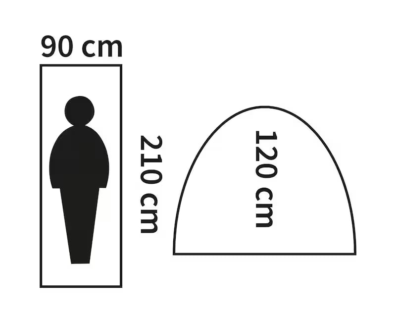 Monodom tenda 1-persona - Olive COD. 2837164