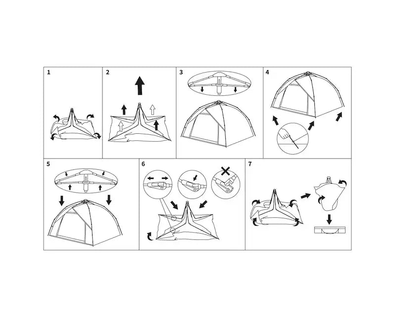 Tenda 3 persone Quick Up Monodom - Flecktarn COD. 2854660
